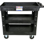 TQB Workshop Tool Trolley 3 Trays Black 6045