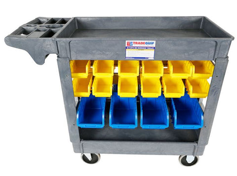 TQB Workshop Trolley 32 Parts Bins 6046