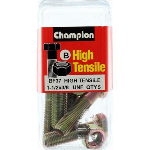 Champion Bolt and Nuts 1-1/2” x 3/8  BF37