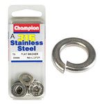 Champion Flat Washers- Fasteners S/S 8mm  CSP35