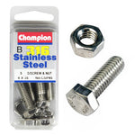 Champion Screws and Nut Set 8mm x 35mm  CSP45