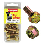 Champion Blister Flange Bolts and Nuts M8 x 25mm-FBM48