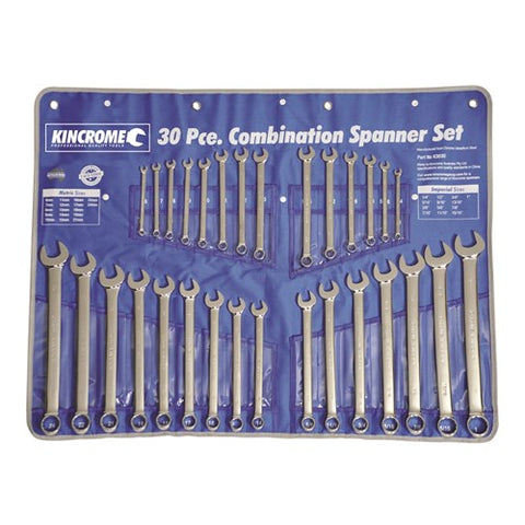 Kincrome 30 Piece Combo Spanner Set Metric AF K3030