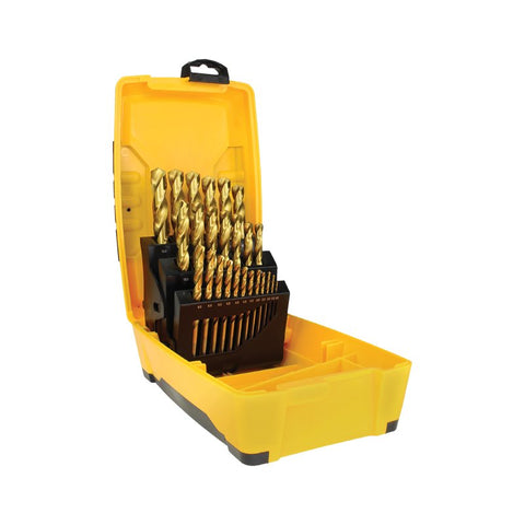 Alpha 25 Piece Metric Alpha Gold Series Tuffbox Drill Set SM25PB