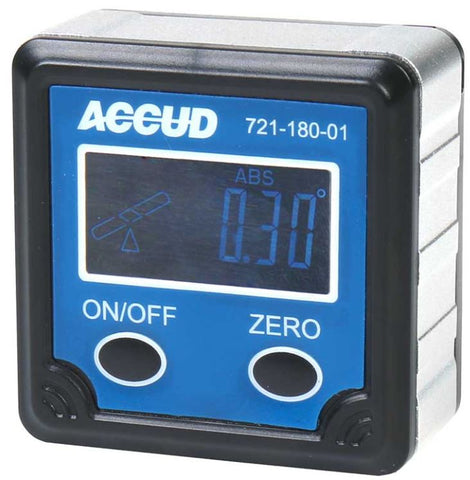 Accud Digital Level 0-360° Angle Finder Magnetic Base AC-721-180-01