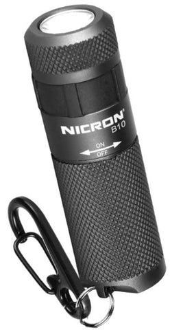 Nicron B10 Flashlight Keychain 200 Lumens Torch Inc USB Cable B10