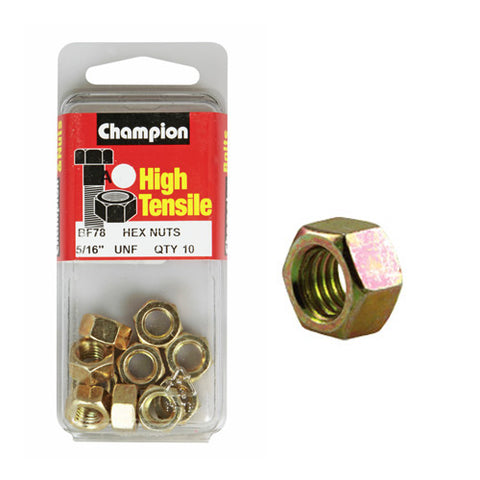 Champion Hexagon Nuts 5/16  “-BC78