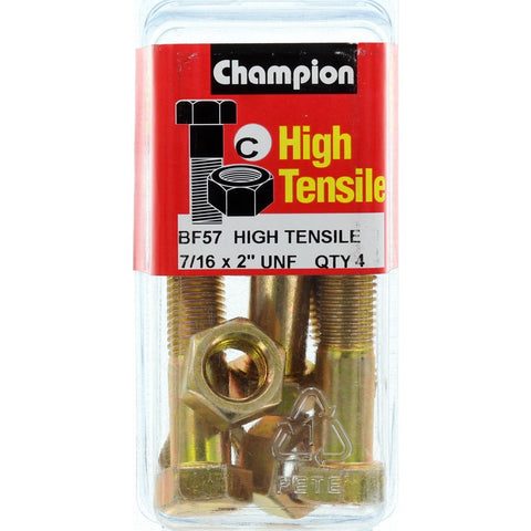 Champion Bolt and Nuts 2” x 7/16  BF57