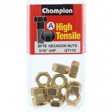 Champion Hexagon Nuts UNF 5/16 “-BF78