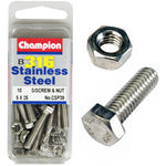 Champion Screws and Nut Set 5mm x 25mm  CSP39