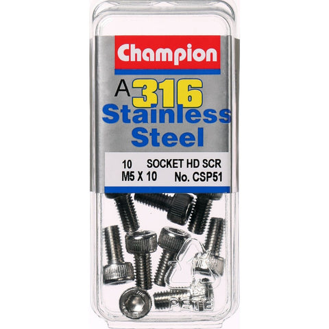 Champion Socket Head Screws 5mm x 10mm  CSP51