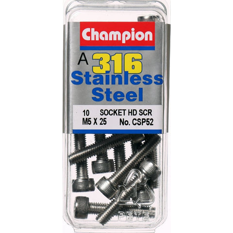 Champion Socket Head Screws 5mm x 25mm  CSP52