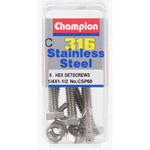 Champion Hex Screw Set -  ¼ “ x1-1/2 “ CSP60