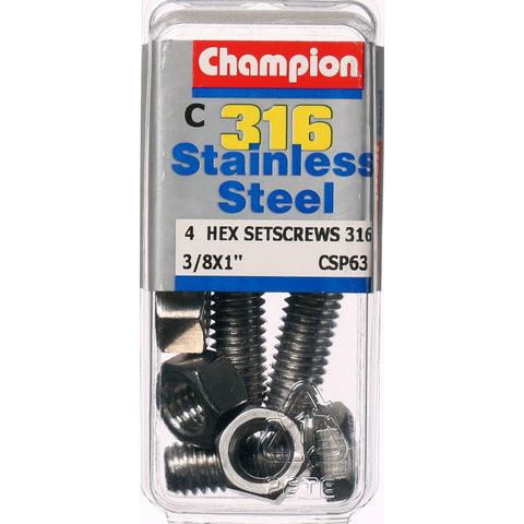 Champion Hex Screw Set – 3/8 “ x 1 “ CSP63