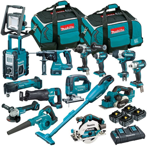 Makita 18V Brushless 15-Piece Combo Kit DLX1509TX1