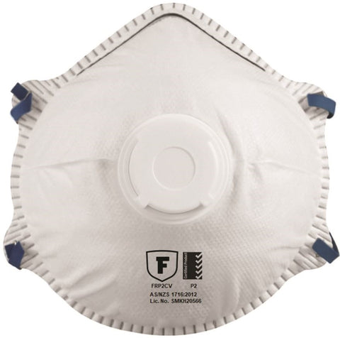 Frontier Disposable P2 Cup Respirator with Valve Box of 10 FRP2CV