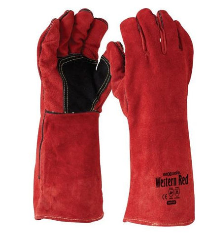 MAXISAFE Western Red Kevlar Welder Glove GWR162