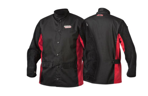 Readline Lincoln Shadow Split Leather Sleeved Welding Jacket Medium -3XL K2986-M