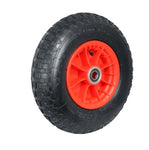 400mm Plastic Centred Pneumatic Wheel 1" Axle Diameter PN1627-1FL