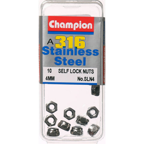 Champion Self Lock Nuts 4mm - SLN4